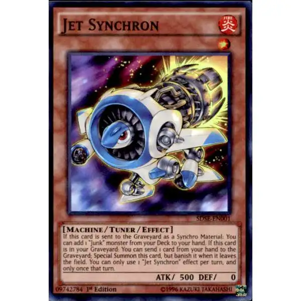 YuGiOh Synchron Extreme Structure Deck Super Rare Jet Synchron SDSE-EN001