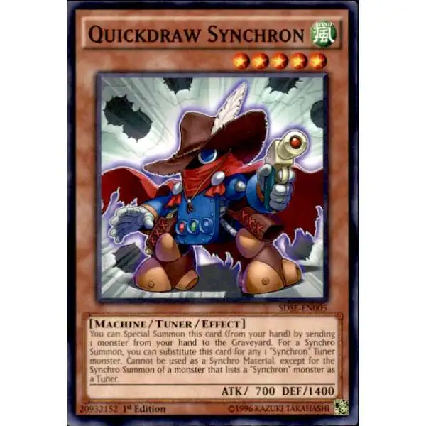 YuGiOh Synchron Extreme Structure Deck Common Quickdraw Synchron SDSE-EN005