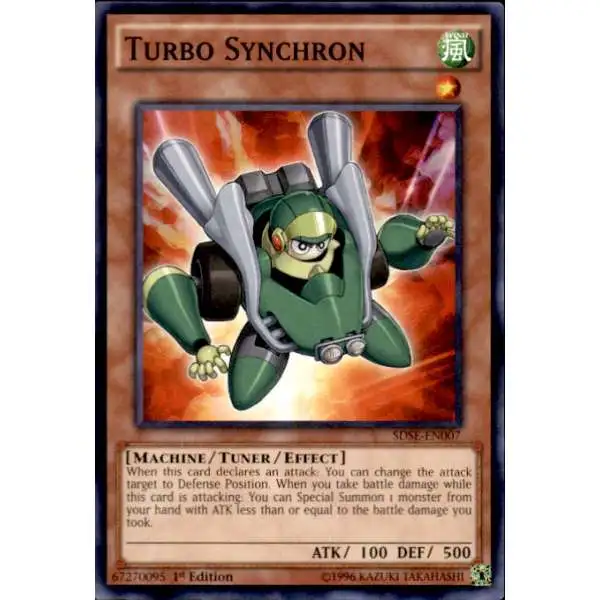 YuGiOh Synchron Extreme Structure Deck Common Turbo Synchron SDSE-EN007