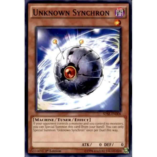 YuGiOh Synchron Extreme Structure Deck Common Unknown Synchron SDSE-EN008