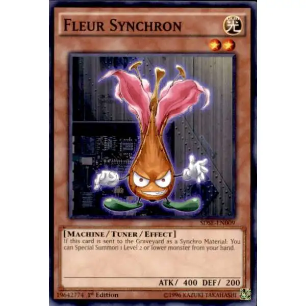 YuGiOh Synchron Extreme Structure Deck Common Fleur Synchron SDSE-EN009