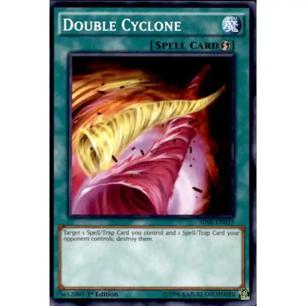 YuGiOh Synchron Extreme Structure Deck Common Double Cyclone SDSE-EN033
