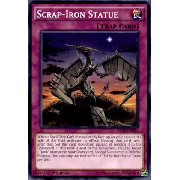 YuGiOh Synchron Extreme Structure Deck Common Scrap-Iron Statue SDSE-EN034