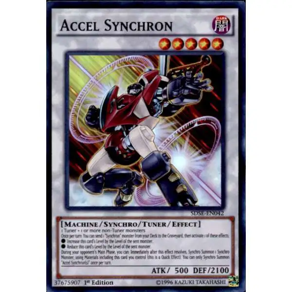 YuGiOh Synchron Extreme Structure Deck Super Rare Accel Synchron SDSE-EN042