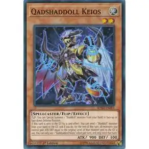 YuGiOh Shaddoll Showdown Structure Deck Super Rare Qadshaddoll Keios SDSH-EN001