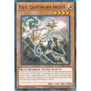 YuGiOh Shaddoll Showdown Structure Deck Common Felis, Lightsworn Archer SDSH-EN018