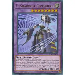 YuGiOh Shaddoll Showdown Structure Deck Ultra Rare El Shaddoll Construct SDSH-EN046 [Alternate Art]