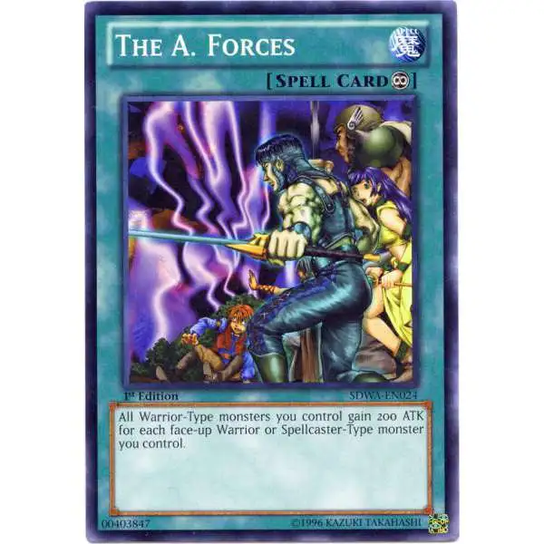 YuGiOh Samurai Warlords Structure Deck Common The A. Forces SDWA-EN024