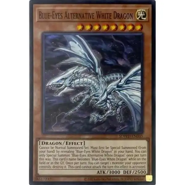 YuGiOh Trading Card Game Blue-Eyes White Destiny Structure Deck Common / Short Print Blue-Eyes Alternative White Dragon SDWD-EN005 [Unlimited Misprint]