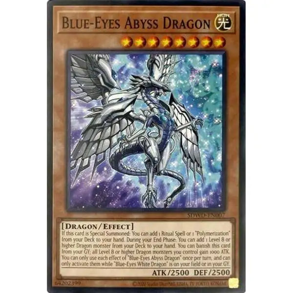 YuGiOh Trading Card Game Blue-Eyes White Destiny Structure Deck Common Blue-Eyes Abyss Dragon SDWD-EN007 [Unlimited Misprint]
