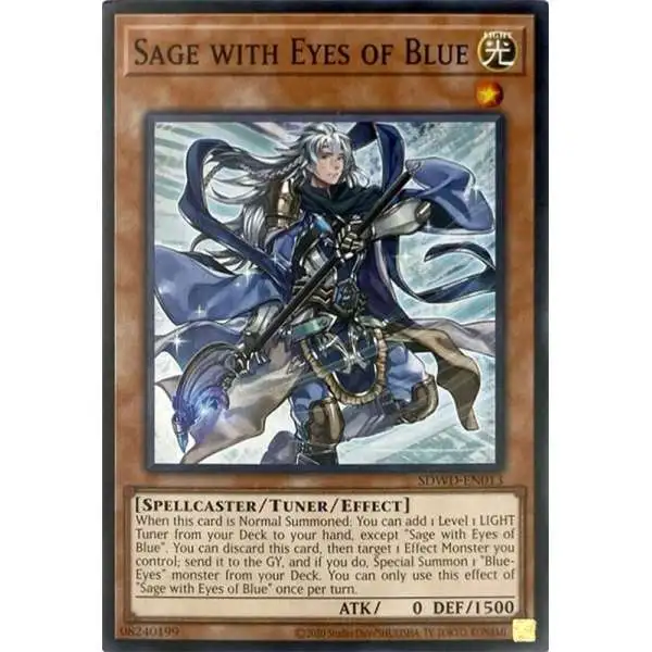 YuGiOh Trading Card Game Blue-Eyes White Destiny Structure Deck Common Sage with Eyes of Blue SDWD-EN013 [Unlimited Misprint]