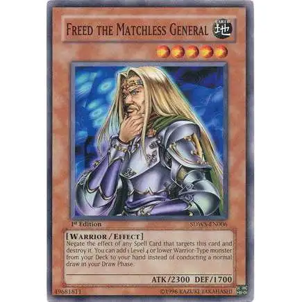 YuGiOh YuGiOh 5D's Structure Deck: Warriors' Strike Common Freed the Matchless General SDWS-EN006