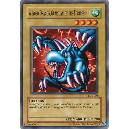 YuGiOh Starter Deck: Yugi Common Winged Dragon, Guardian of the Fortress #1 SDY-003