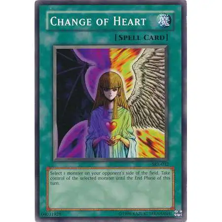 yugioh card change of heart (Quarter Century Secret Rare) - RA01-EN050 - Quarter Century Secret Rare one of the most recognizable spell cards from the original anime and trading card game series YuGiOh Trading Card Game 25th