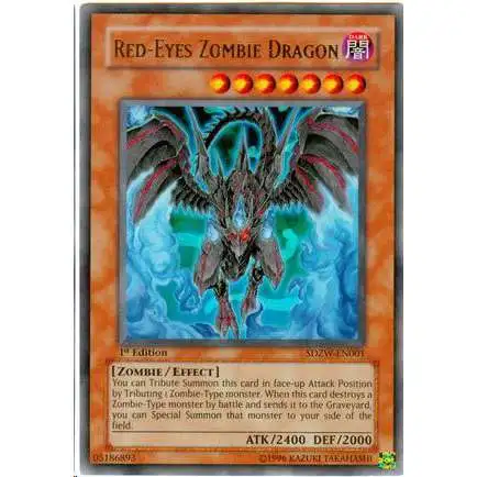 YuGiOh Structure Deck: Zombie World Ultra Rare Red-Eyes Zombie Dragon SDZW-EN001