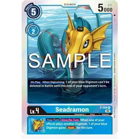 Digimon Trading Card Game Promo Seadramon P-098 [Limited Card Pack Version2]