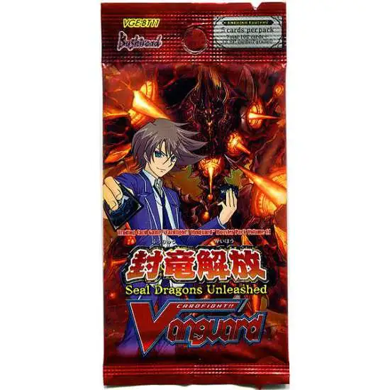 Cardfight Vanguard Trading Card Game Seal Dragons Unleashed Booster Pack VGE-BT11 [5 Cards]