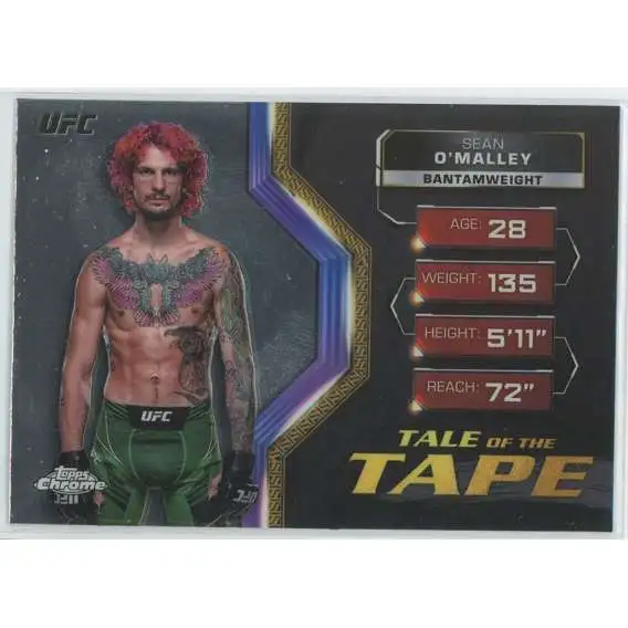 2024 Topps Chrome UFC Champion Sean O'Malley TFT-5 [Tale Of The Tape]