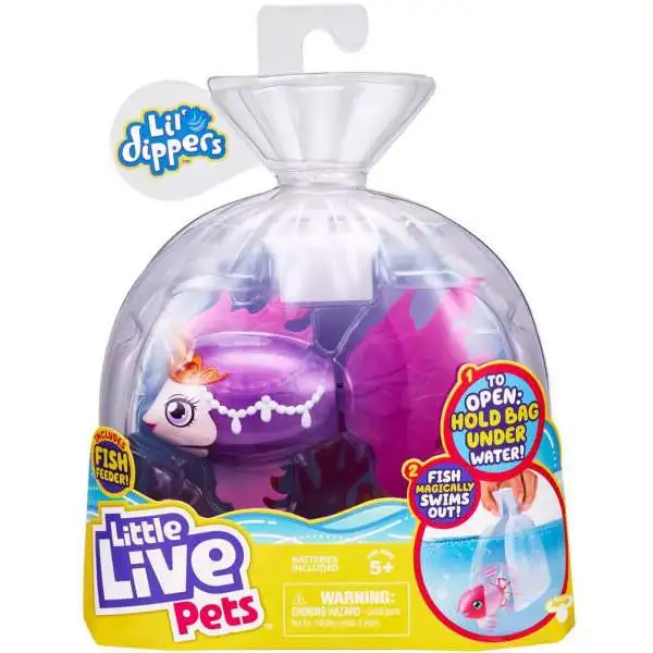 Little Live Pets Lil' Dippers Seaqueen Swimming Fish