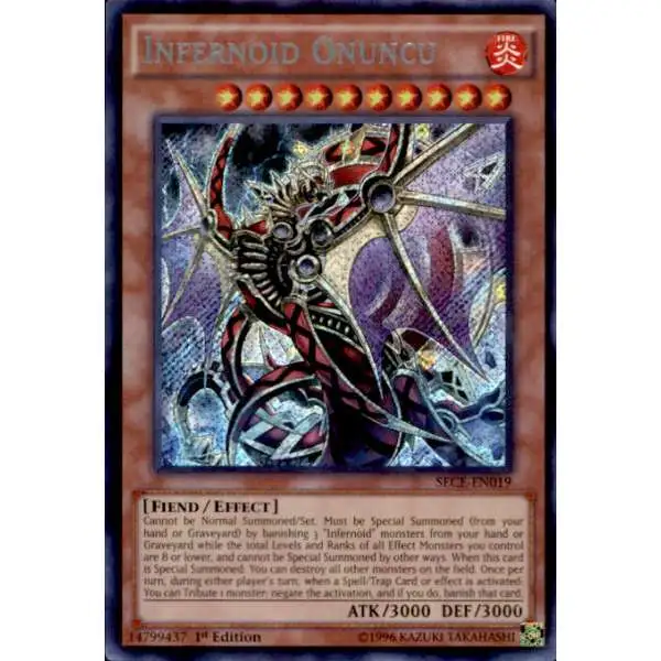 YuGiOh Secrets of Eternity Secret Rare Infernoid Onuncu SECE-EN019