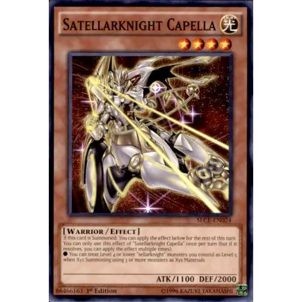 YuGiOh Secrets of Eternity Common Satellarknight Capella SECE-EN024