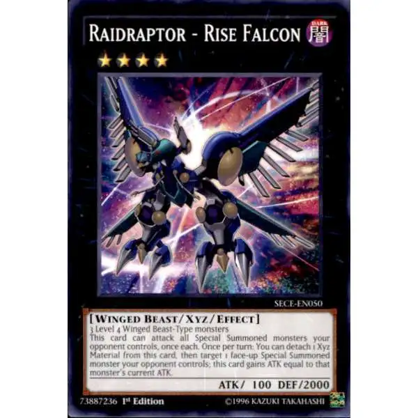 YuGiOh Secrets of Eternity Common Raidraptor - Rise Falcon SECE-EN050