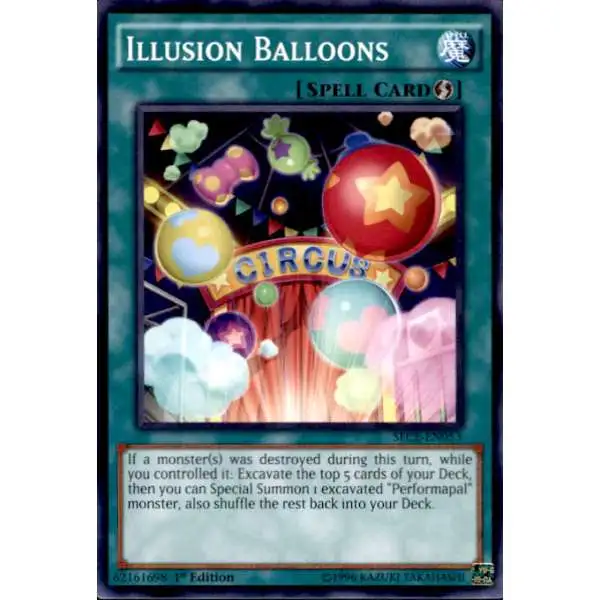YuGiOh Secrets of Eternity Common Illusion Balloons SECE-EN053