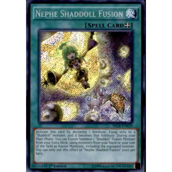 YuGiOh Secrets of Eternity Secret Rare Nephe Shaddoll Fusion SECE-EN059