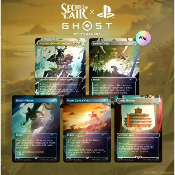 Magic The Gathering Trading Card Game Ghost of Tsushima Secret