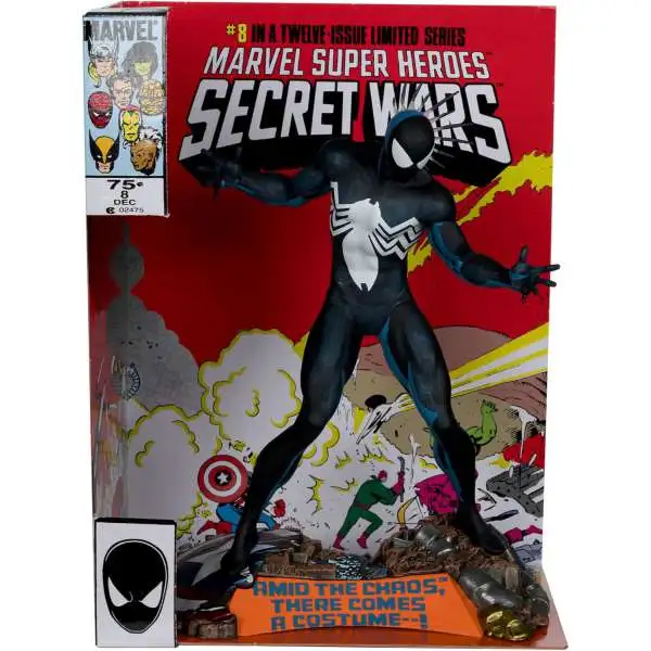 McFarlane Toys Marvel Spider-Man Posed Figure with Scene [Marvel Super Heroes Secret Wars #8]