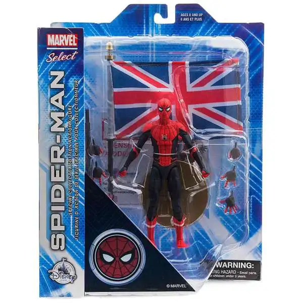 Spider-Man Far From Home Marvel Select Spider-Man Exclusive Action Figure [with Union Jack]