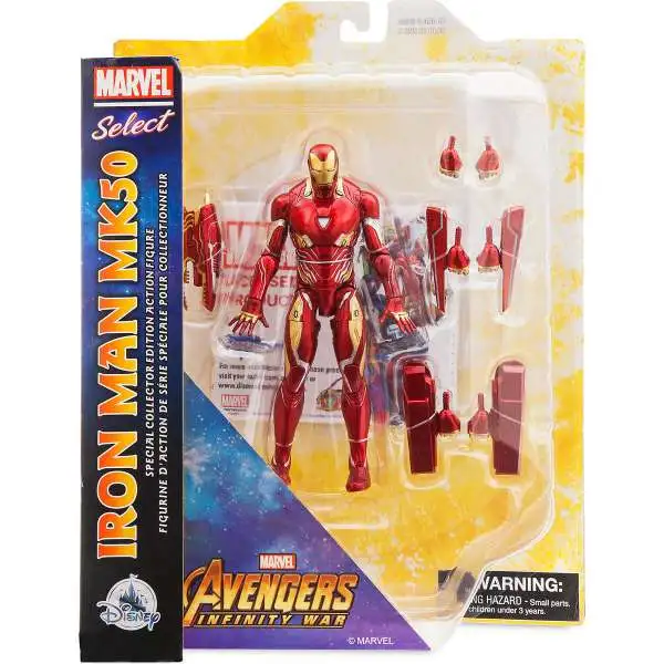 Disney Avengers: Inifinity War Marvel Select Iron Man MK50 Exclusive Action Figure
