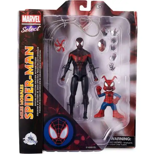 Marvel Select Miles Morales Spider-Man Exclusive Action Figure [with Spider-Ham, Loose]