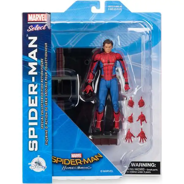 Spider-Man: Homecoming Marvel Select Spider-Man Exclusive Action Figure [Unmasked]