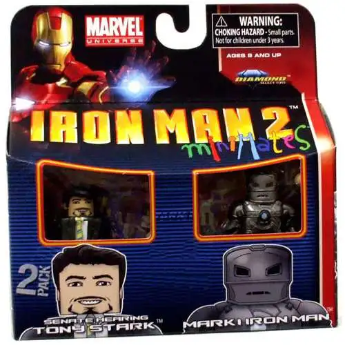 Marvel Universe Minimates Iron Man 2 Senate Hearing Tony Stark & Mark I Iron Man Exclusive Minifigure 2-Pack
