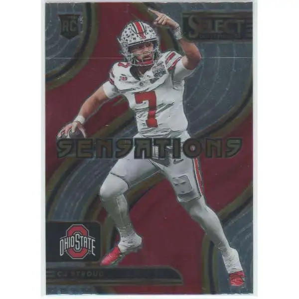 NFL 2023 Panini Select Draft Picks CJ Stroud SEN-CJ [Rookie, Sensations]