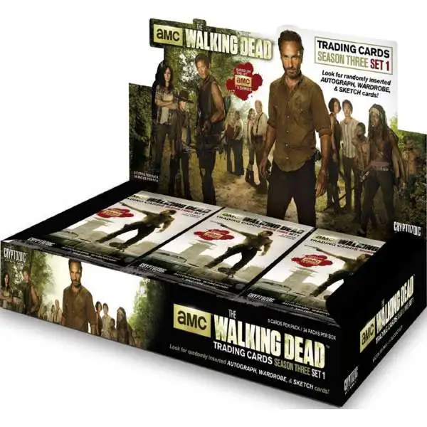 The Walking Dead AMC TV Season 3 Part 1 Trading Card Box [24 Packs]