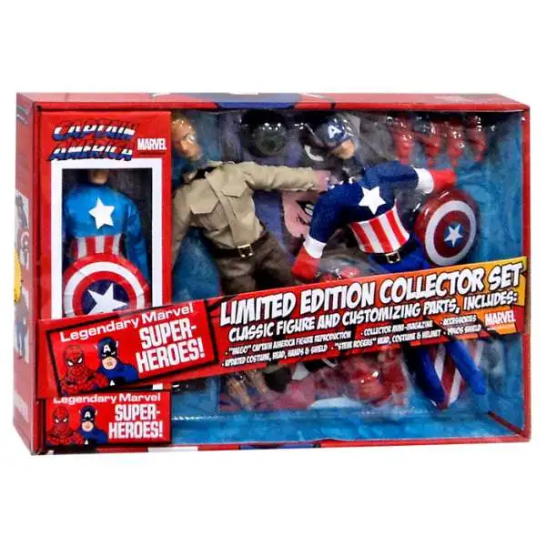 Marvel 8 Inch Retro Captain America Action Figure Set