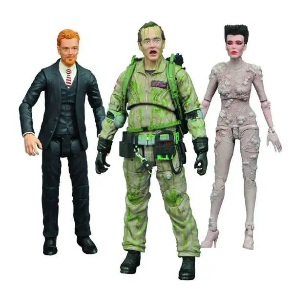 Ghostbusters Select Series 4 Walter Peck, Slimed Peter & Gozer Set of 3 Action Figures