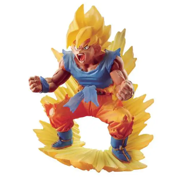 Dragon Ball Super Goku Memorial Super Saiyan Son Goku 4-Inch PVC Figure Statue #02