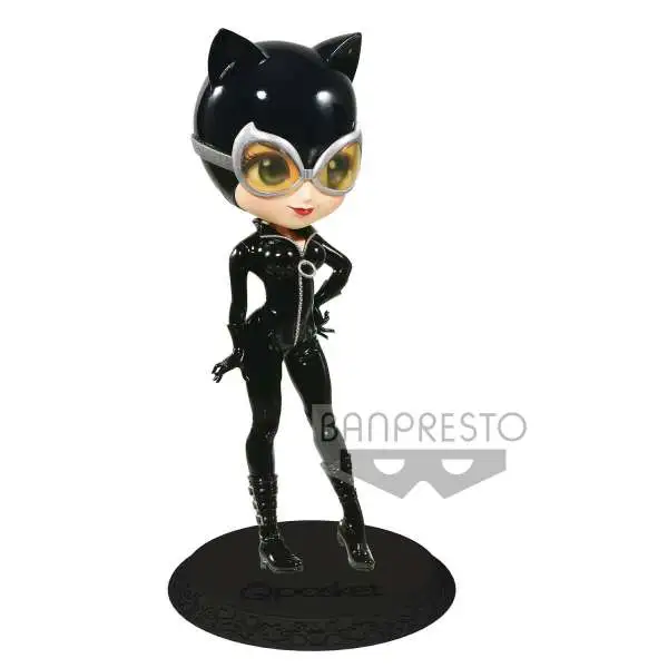 DC Q Posket Catwoman 5.5-Inch Collectible PVC Figure [Black Costume]