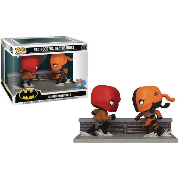 Funko Marvel POP! Heroes Red Hood vs. Deathstroke Exclusive Vinyl Figure 2-Pack #336 [Comic Moments, Damaged Package]