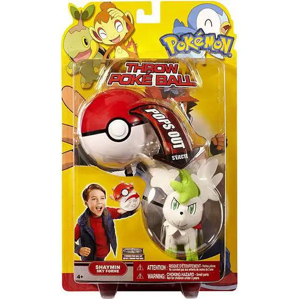 Pokemon Clip n Carry Pokeball Shaymin Figure Set 20th Anniversary 