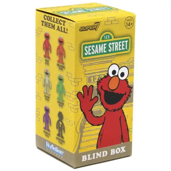 Sesame Street ReAction Wave 4 Elmo 3.75-Inch Mystery Pack [1 RANDOM Figure]