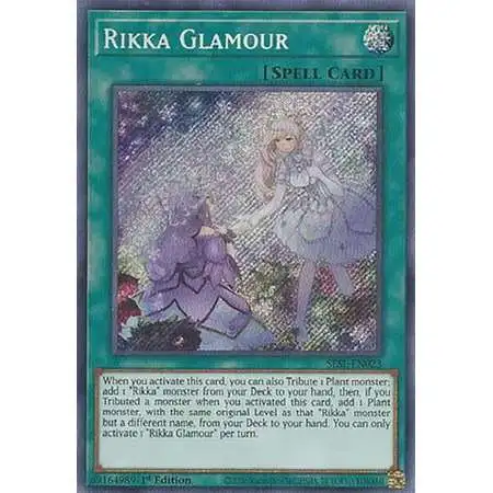 YuGiOh Secret Slayers Secret Rare Rikka Glamour SESL-EN023