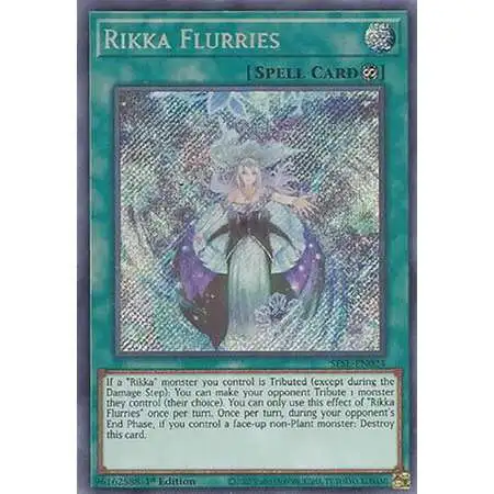 YuGiOh Secret Slayers Secret Rare Rikka Flurries SESL-EN024
