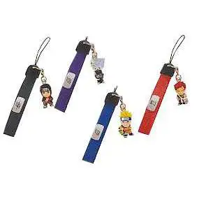 Naruto Set of 4 PVC Cell Phone Danglers
