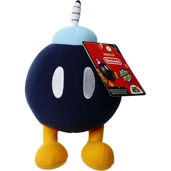 World of Nintendo Super Mario Bob-Omb 5-Inch Plush with Sound FX [SFX]
