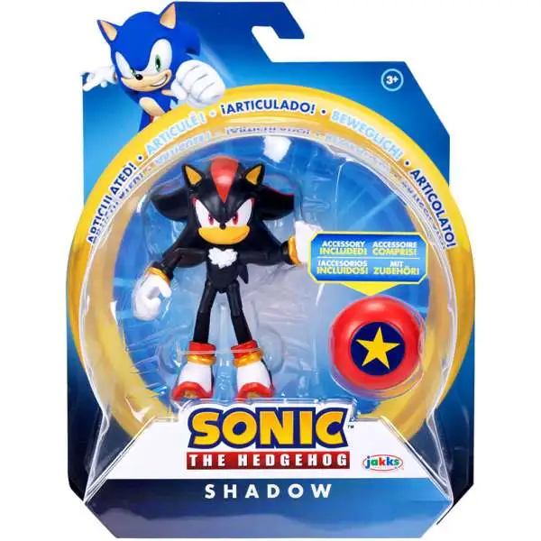 Sonic The Hedgehog Shadow Action Figure [with Red Spring, Damaged Package]