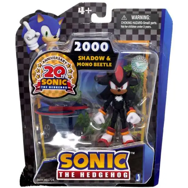 Sonic The Hedgehog 20th Anniversary Shadow & Mono Beetle Action Figure 2-Pack [2000, Damaged Package]